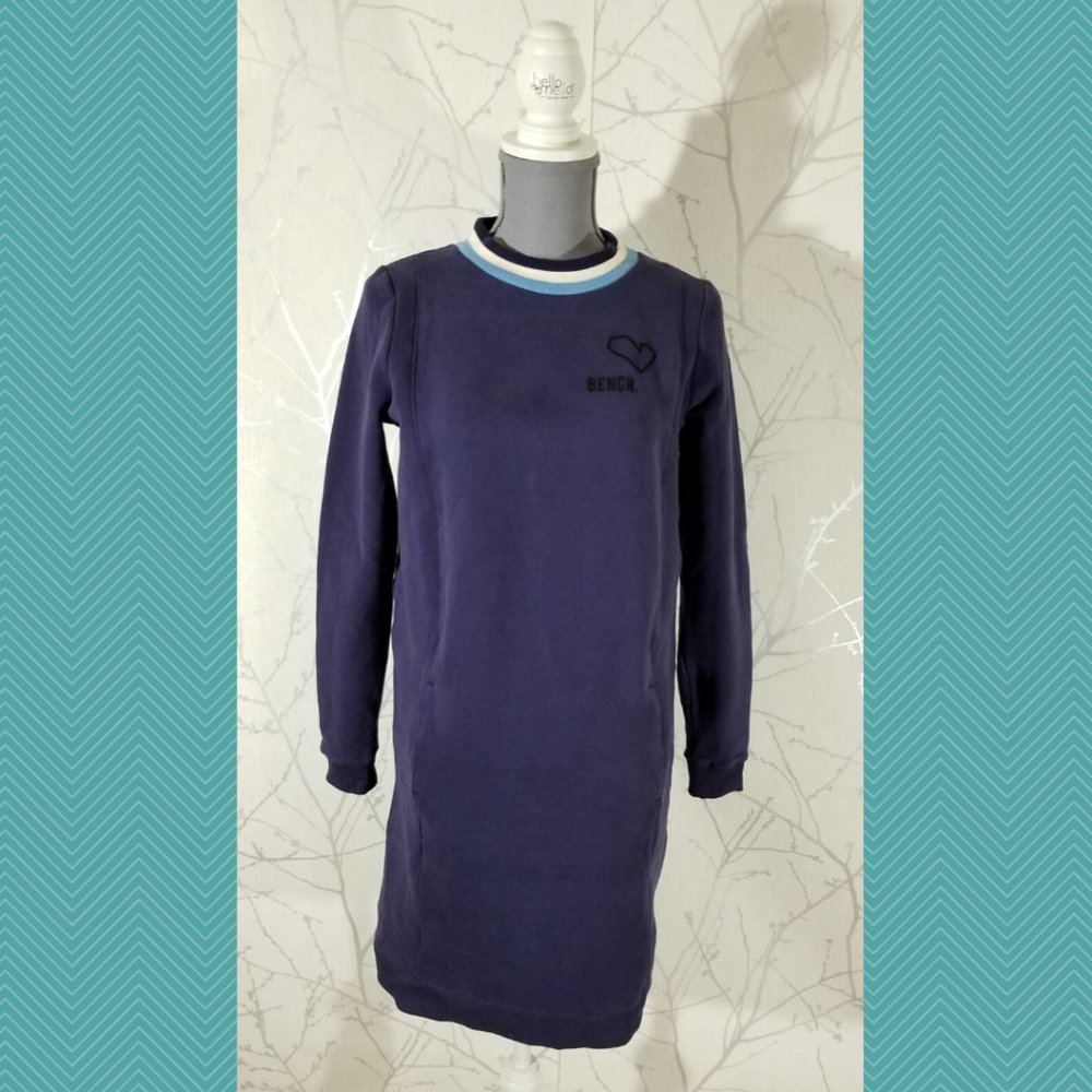 Bench NWT $129 Blue Purple Crewneck Sweathirt Dress